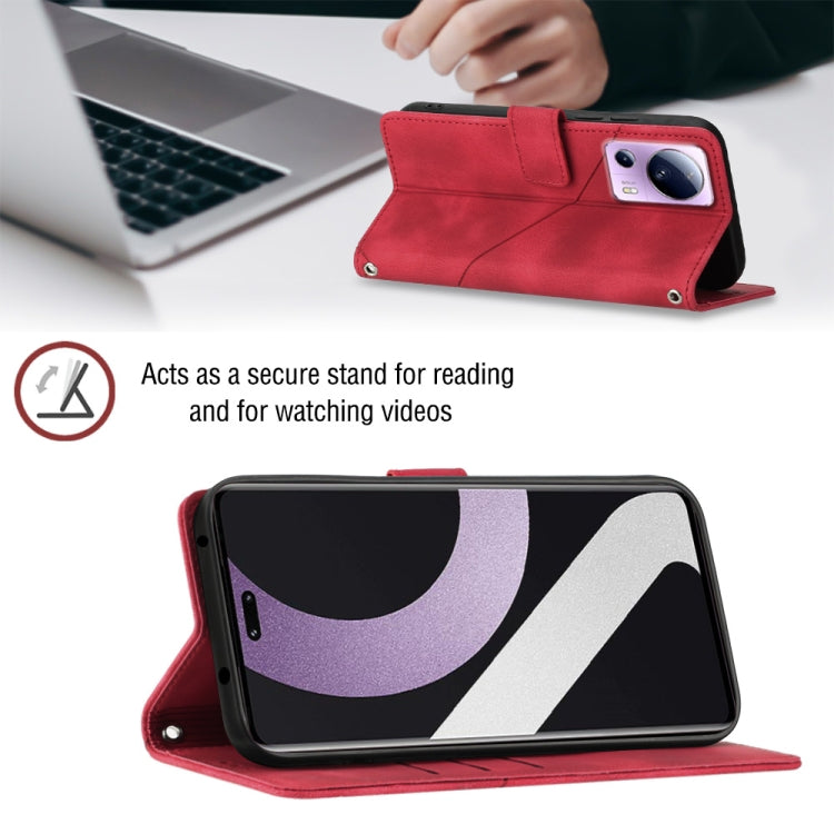 For Xiaomi Civi 2 Skin-feel Embossed Leather Phone Case