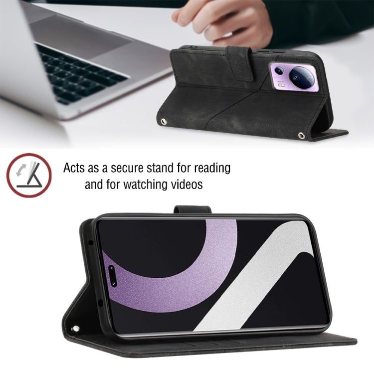 For Xiaomi Civi 2 Skin-feel Embossed Leather Phone Case