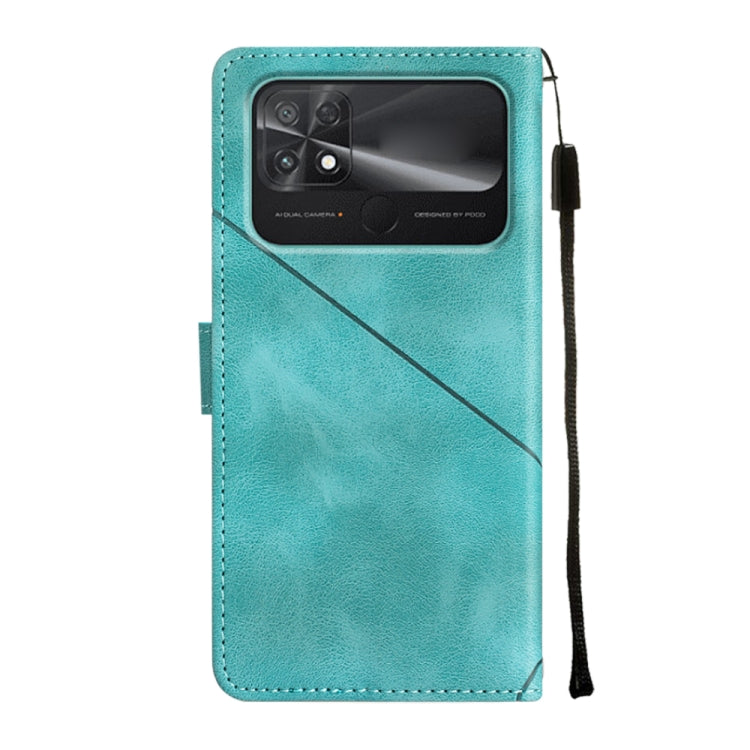 For Xiaomi Poco C40 Skin-feel Embossed Leather Phone Case