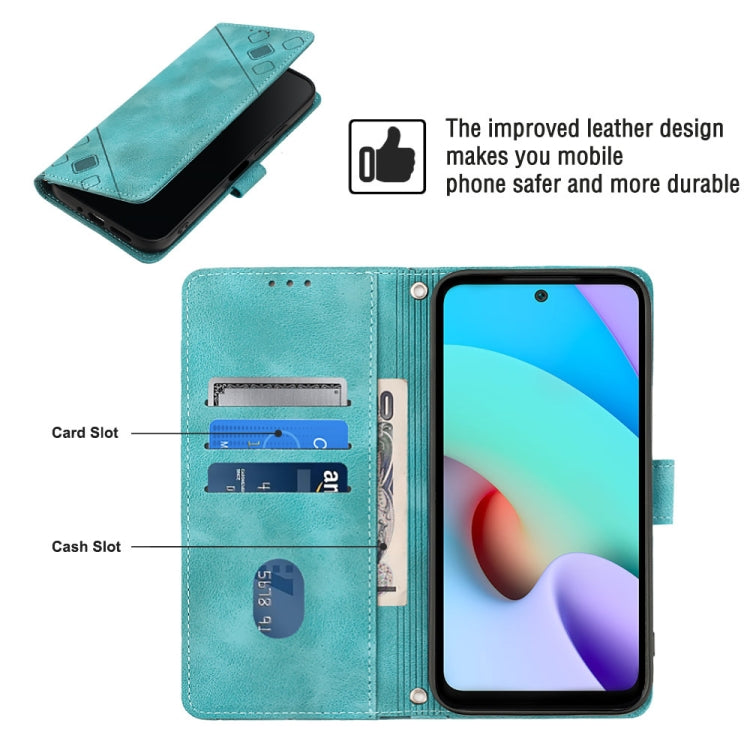 For Xiaomi Redmi 10 2022 / Note 11 4G Skin-feel Embossed Leather Phone Case