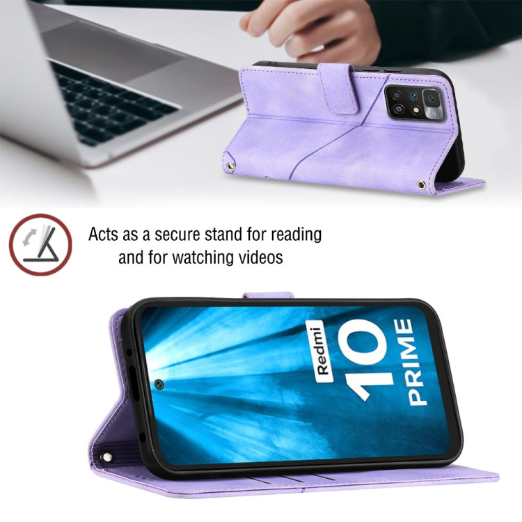 For Xiaomi Redmi 10 Prime+ 5G Skin-feel Embossed Leather Phone Case