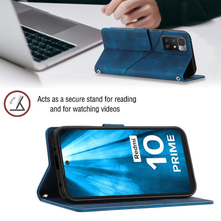 For Xiaomi Redmi 10 Prime+ 5G Skin-feel Embossed Leather Phone Case