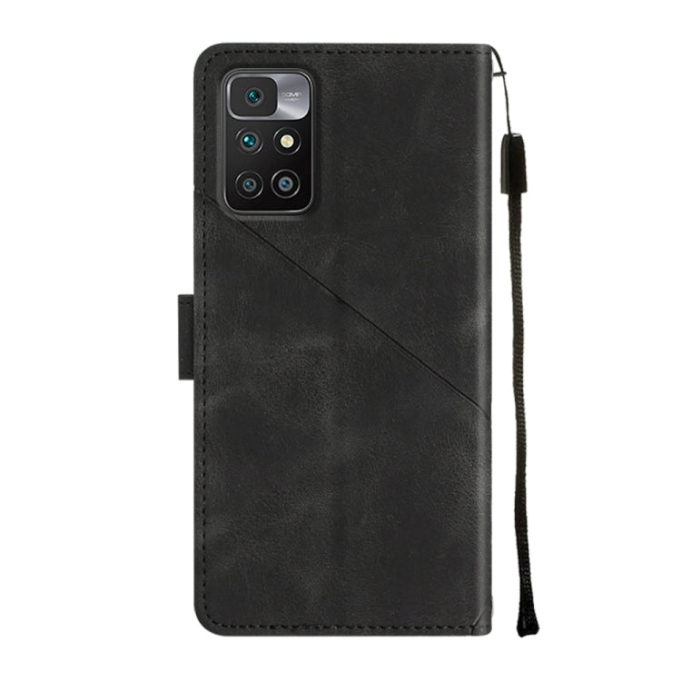 For Xiaomi Redmi 10 Prime+ 5G Skin-feel Embossed Leather Phone Case