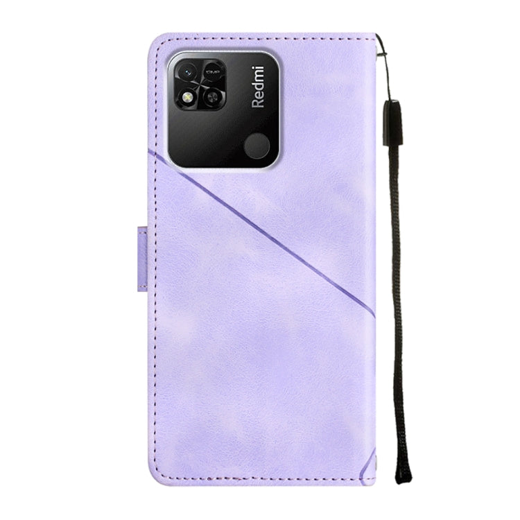 For Xiaomi Redmi 10A Skin-feel Embossed Leather Phone Case