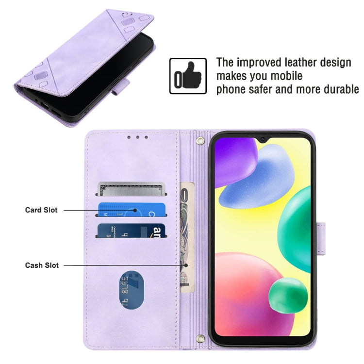 For Xiaomi Redmi 10A Skin-feel Embossed Leather Phone Case