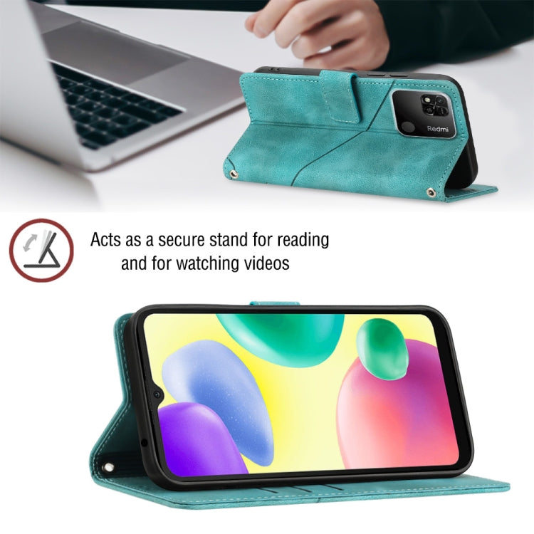 For Xiaomi Redmi 10A Skin-feel Embossed Leather Phone Case