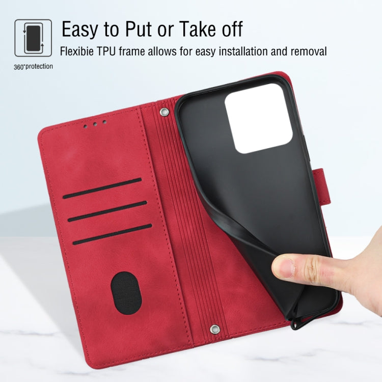 For Xiaomi Redmi 10A Skin-feel Embossed Leather Phone Case