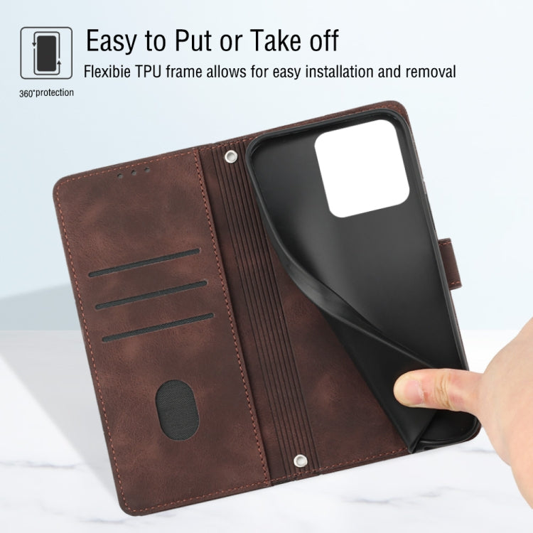 For Xiaomi Redmi 10A Skin-feel Embossed Leather Phone Case