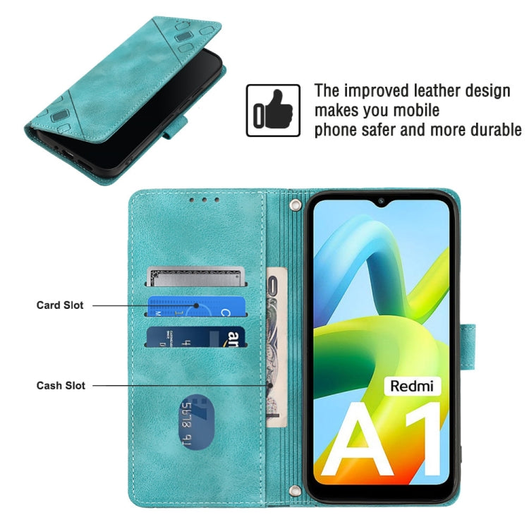 For Xiaomi Redmi A1 Skin-feel Embossed Leather Phone Case