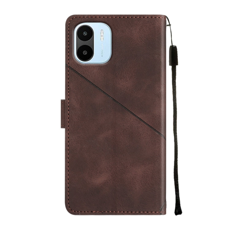 For Xiaomi Redmi A1 Skin-feel Embossed Leather Phone Case