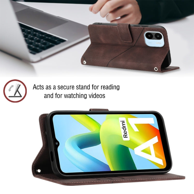 For Xiaomi Redmi A1 Skin-feel Embossed Leather Phone Case