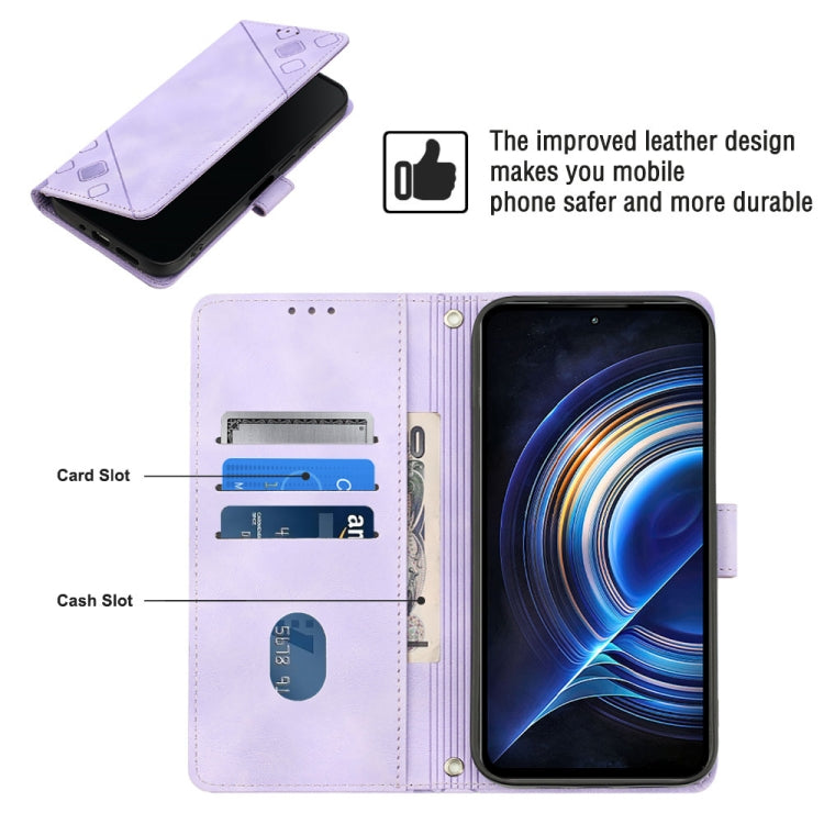 For Xiaomi Redmi K50 Pro / K50 Skin-feel Embossed Leather Phone Case