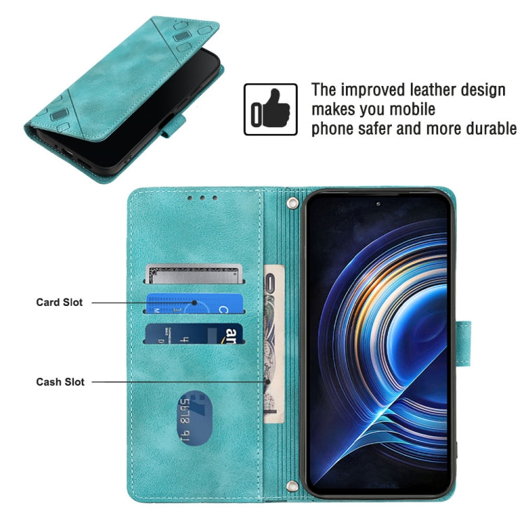 For Xiaomi Redmi K50 Pro / K50 Skin-feel Embossed Leather Phone Case