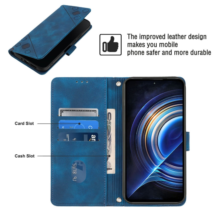 For Xiaomi Redmi K50 Pro / K50 Skin-feel Embossed Leather Phone Case