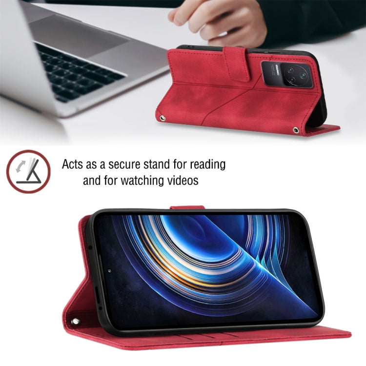 For Xiaomi Redmi K50 Pro / K50 Skin-feel Embossed Leather Phone Case