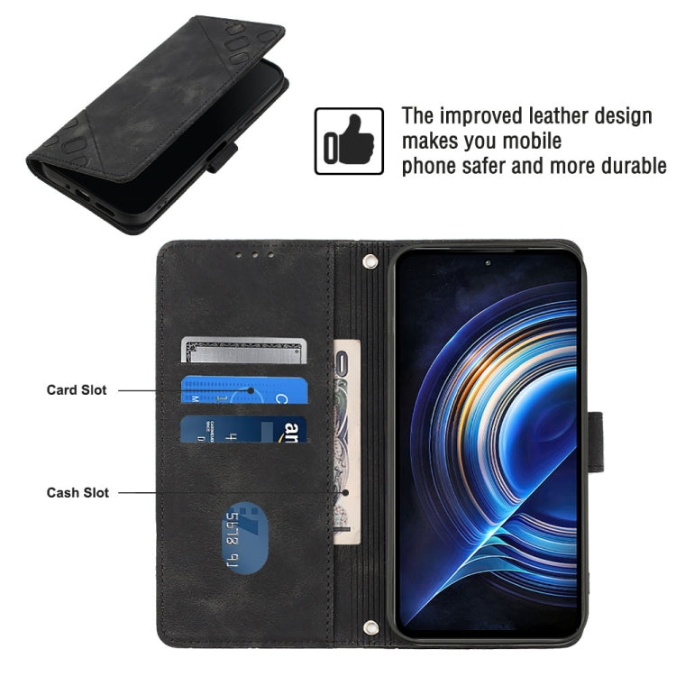 For Xiaomi Redmi K50 Pro / K50 Skin-feel Embossed Leather Phone Case