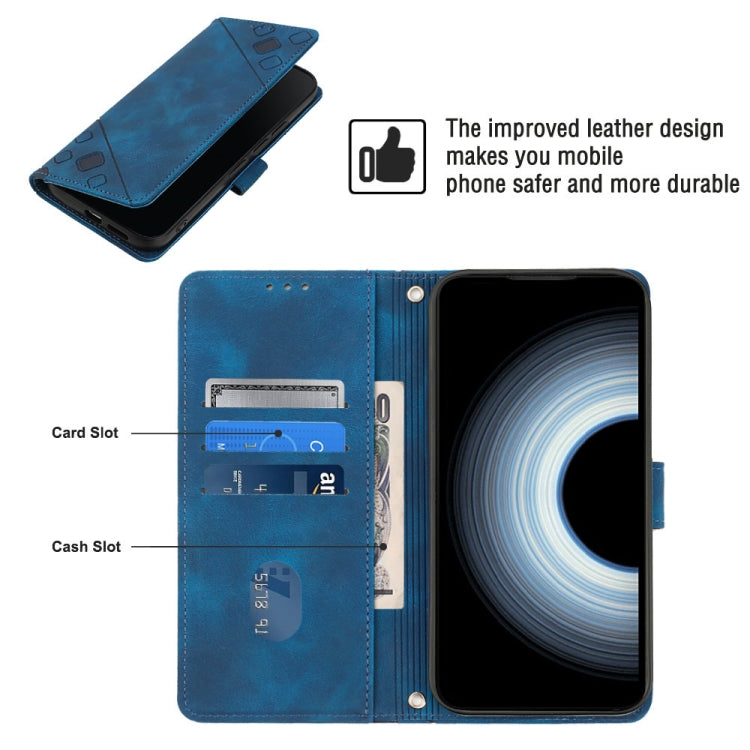 For Xiaomi 12T / 12T Pro / Redmi K50 Ultra Skin-feel Embossed Leather Phone Case