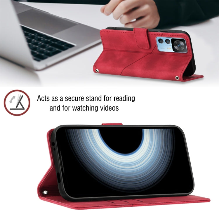 For Xiaomi 12T / 12T Pro / Redmi K50 Ultra Skin-feel Embossed Leather Phone Case