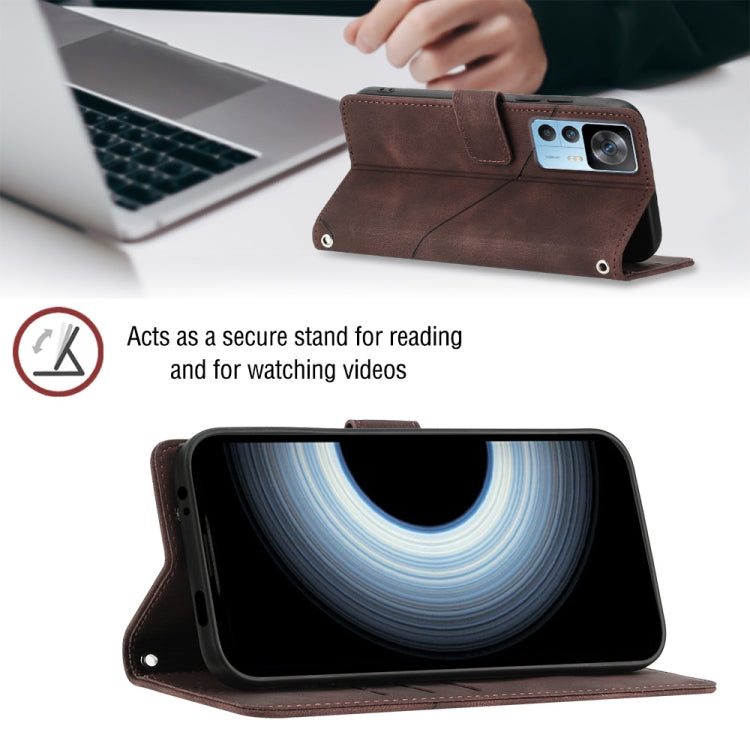 For Xiaomi 12T / 12T Pro / Redmi K50 Ultra Skin-feel Embossed Leather Phone Case