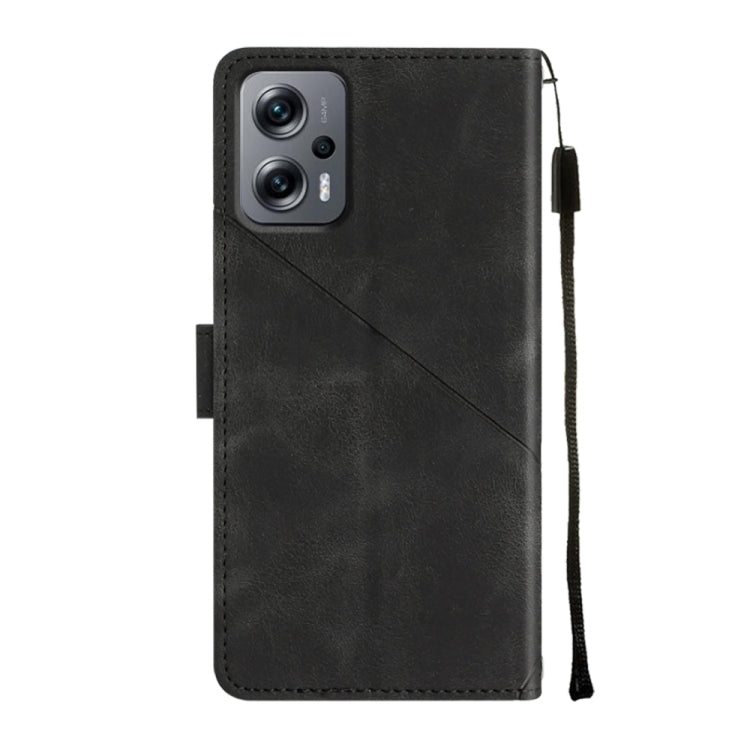 For Xiaomi Redmi Note 11T Pro 5G / 11T Pro+ 5G Skin-feel Embossed Leather Phone Case