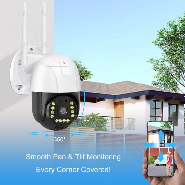 QX72 2MP V380 WiFi Wireless Camera Support Two-way Voice Intercom & Mobile Monitoring, Specification:AU Plug