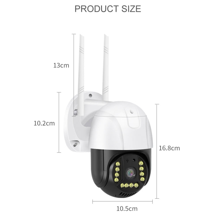 QX72 2MP V380 WiFi Wireless Camera Support Two-way Voice Intercom & Mobile Monitoring, Specification:UK Plug