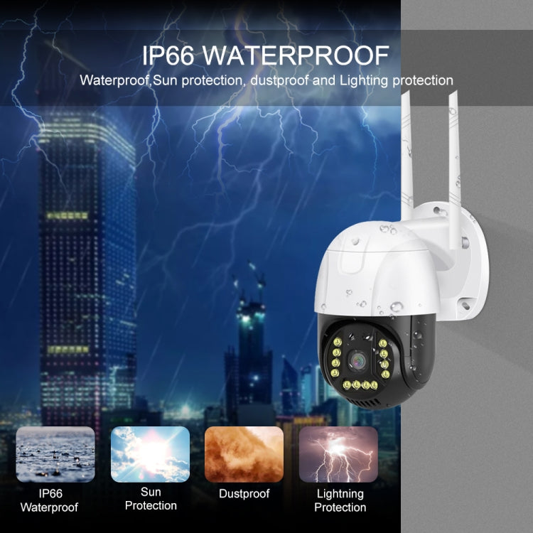 QX72 2MP V380 WiFi Wireless Camera Support Two-way Voice Intercom & Mobile Monitoring, Specification:US Plug