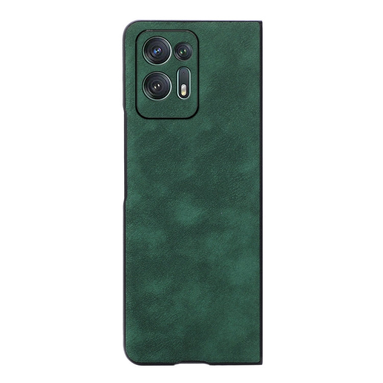 For OPPO Find N2 Morocco Texture PU Shockproof Phone Case