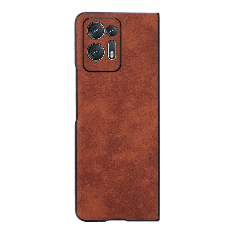 For OPPO Find N2 Morocco Texture PU Shockproof Phone Case