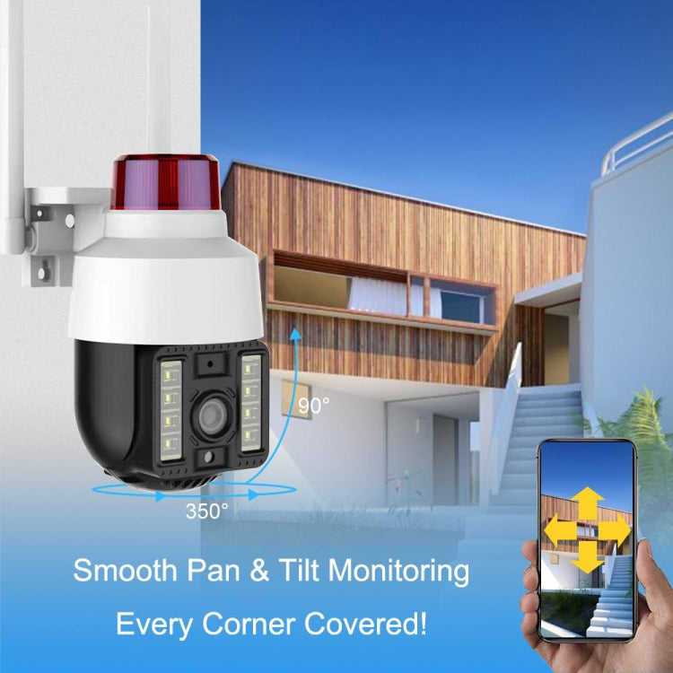 QX74 V380 2MP WiFi Wireless Camera Support Two-way Voice Intercom & Full Color Night Vision, Specification:EU Plug
