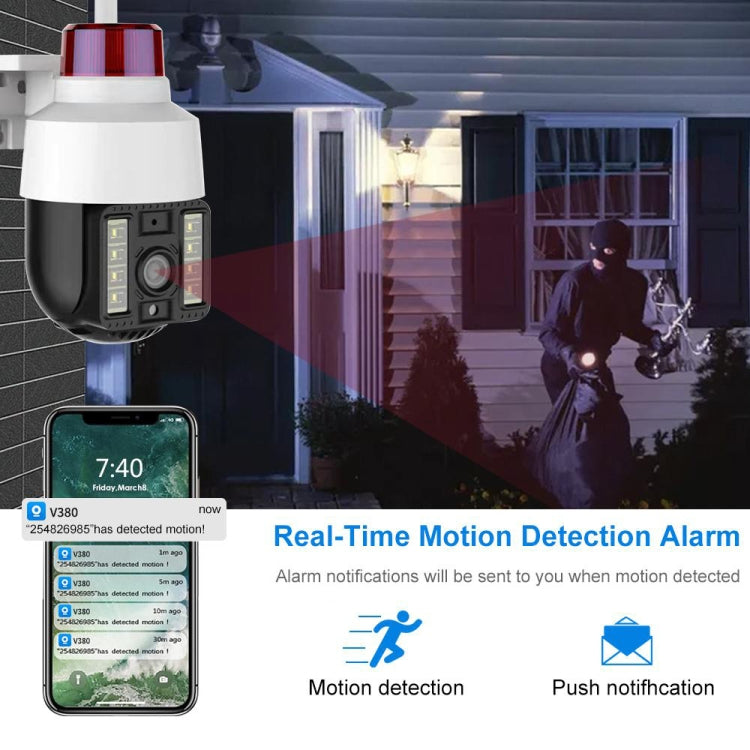 QX74 V380 2MP WiFi Wireless Camera Support Two-way Voice Intercom & Full Color Night Vision, Specification:UK Plug