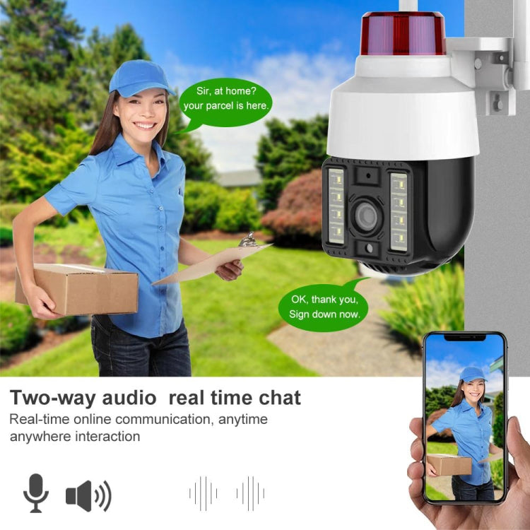 QX74 V380 2MP WiFi Wireless Camera Support Two-way Voice Intercom & Full Color Night Vision, Specification:US Plug