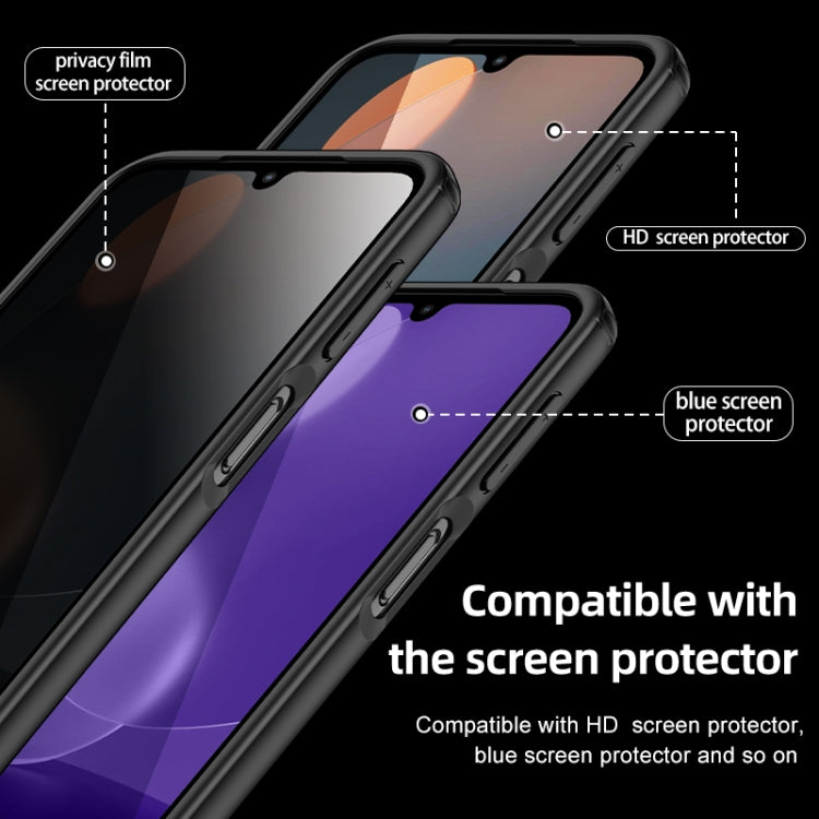 For Samsung Galaxy A24 4G Armor Clear TPU Hard PC Phone Case