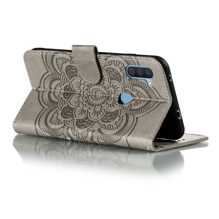 For Galaxy A11 Mandala Embossing Pattern Horizontal Flip PU Leather Case with Holder & Card Slots & Walle & Lanyard