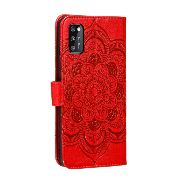 For Galaxy A41 Mandala Embossing Pattern Horizontal Flip PU Leather Case with Holder & Card Slots & Walle & Lanyard