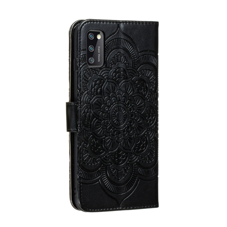 For Galaxy A41 Mandala Embossing Pattern Horizontal Flip PU Leather Case with Holder & Card Slots & Walle & Lanyard