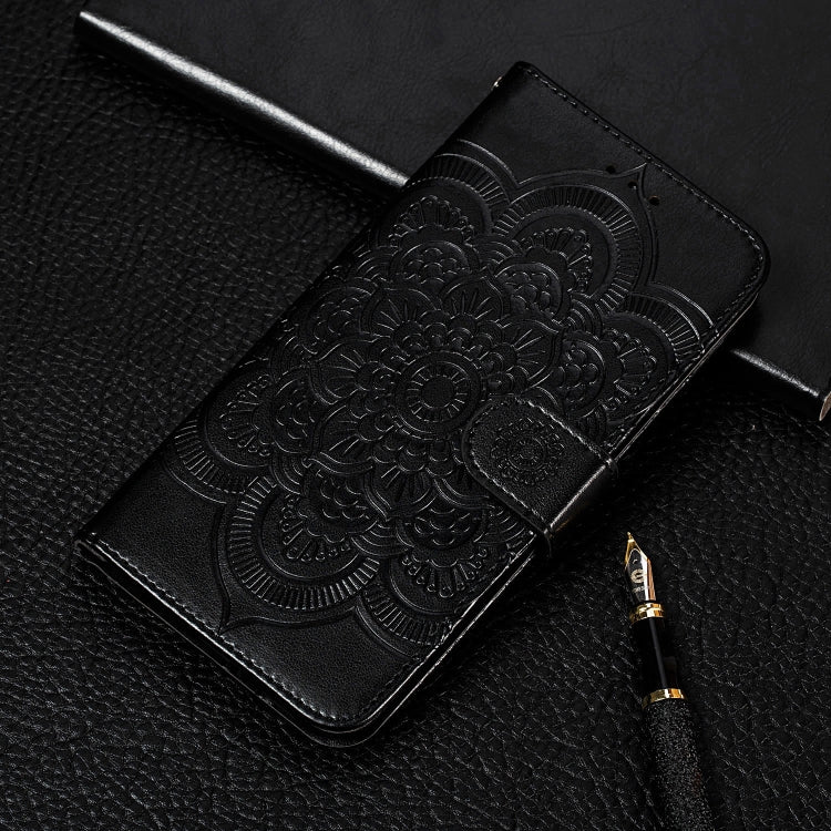 For Galaxy A41 Mandala Embossing Pattern Horizontal Flip PU Leather Case with Holder & Card Slots & Walle & Lanyard
