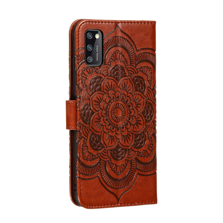 For Galaxy A41 Mandala Embossing Pattern Horizontal Flip PU Leather Case with Holder & Card Slots & Walle & Lanyard