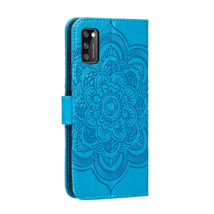 For Galaxy A41 Mandala Embossing Pattern Horizontal Flip PU Leather Case with Holder & Card Slots & Walle & Lanyard