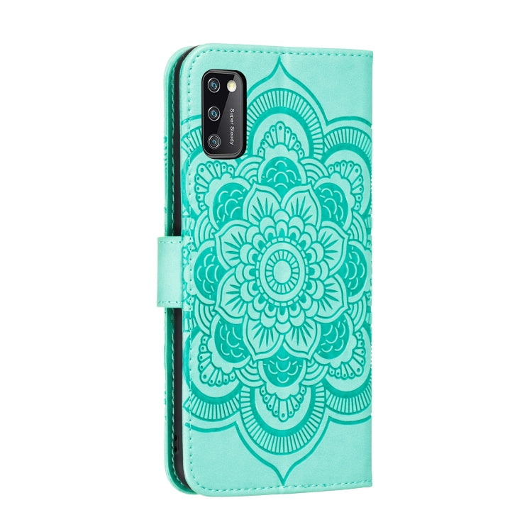 For Galaxy A41 Mandala Embossing Pattern Horizontal Flip PU Leather Case with Holder & Card Slots & Walle & Lanyard