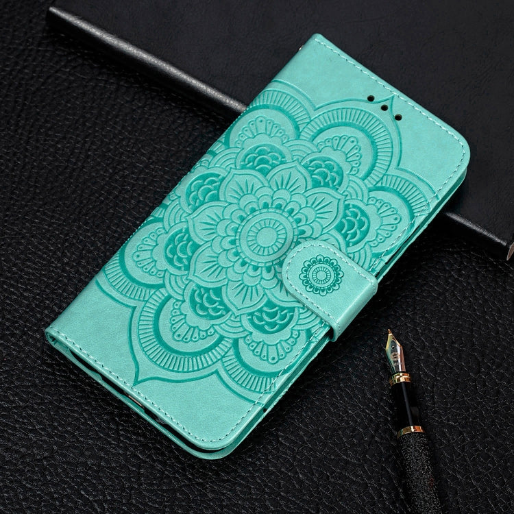 For Galaxy A41 Mandala Embossing Pattern Horizontal Flip PU Leather Case with Holder & Card Slots & Walle & Lanyard