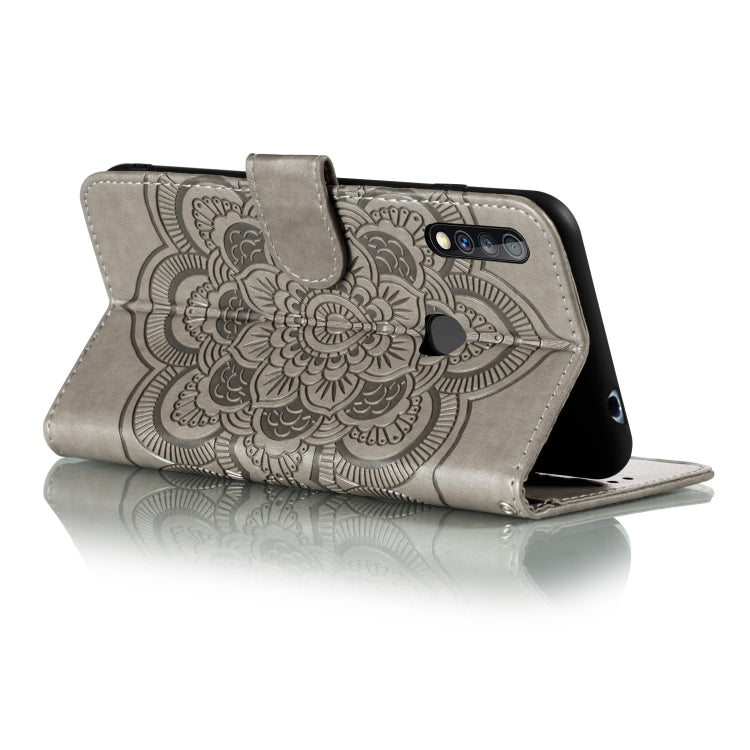 For Galaxy A70e Mandala Embossing Pattern Horizontal Flip PU Leather Case with Holder & Card Slots & Walle & Lanyard