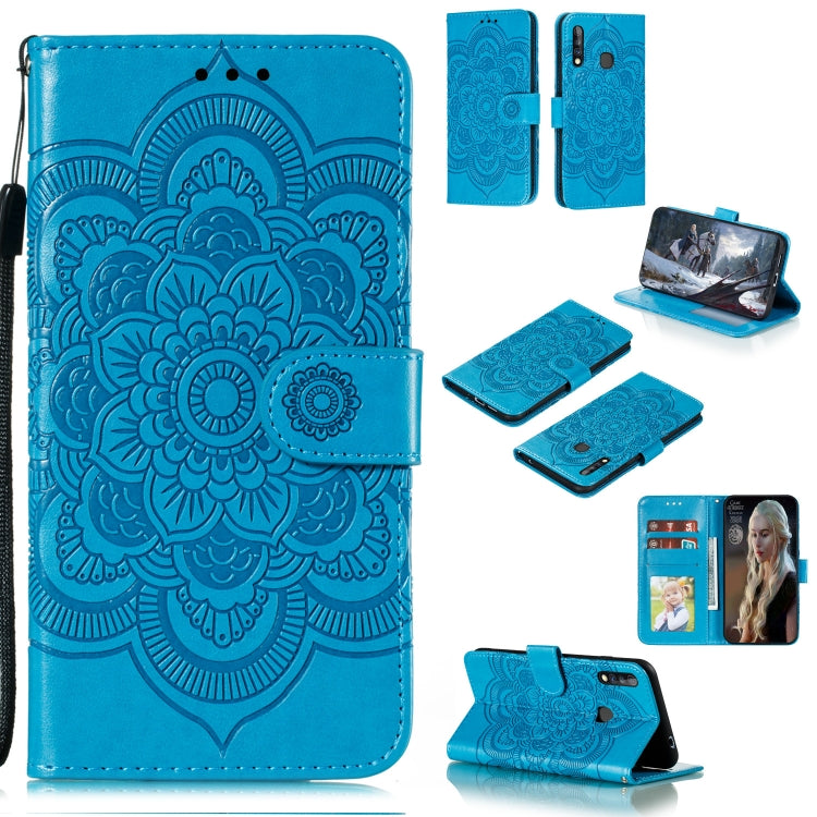 For Galaxy A70e Mandala Embossing Pattern Horizontal Flip PU Leather Case with Holder & Card Slots & Walle & Lanyard