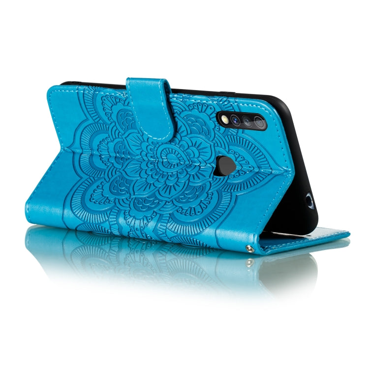 For Galaxy A70e Mandala Embossing Pattern Horizontal Flip PU Leather Case with Holder & Card Slots & Walle & Lanyard