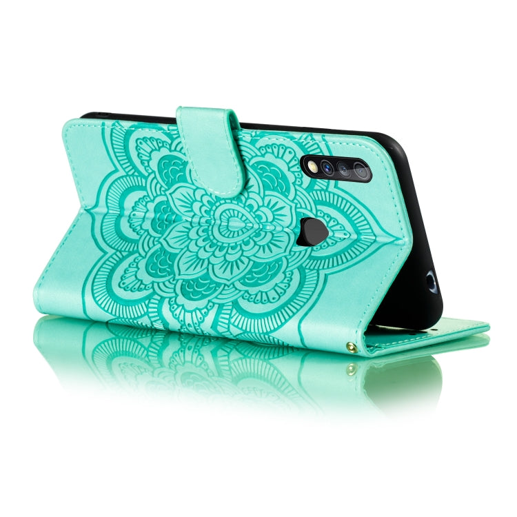 For Galaxy A70e Mandala Embossing Pattern Horizontal Flip PU Leather Case with Holder & Card Slots & Walle & Lanyard