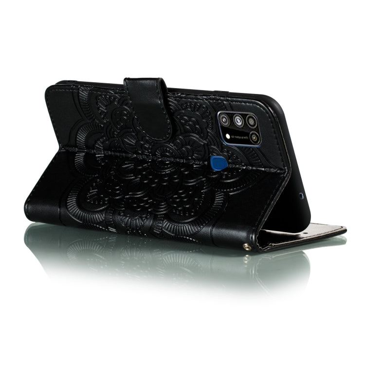 For Galaxy M31 Mandala Embossing Pattern Horizontal Flip PU Leather Case with Holder & Card Slots & Walle & Lanyard