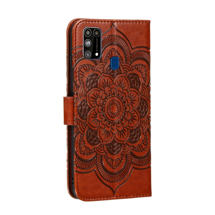 For Galaxy M31 Mandala Embossing Pattern Horizontal Flip PU Leather Case with Holder & Card Slots & Walle & Lanyard