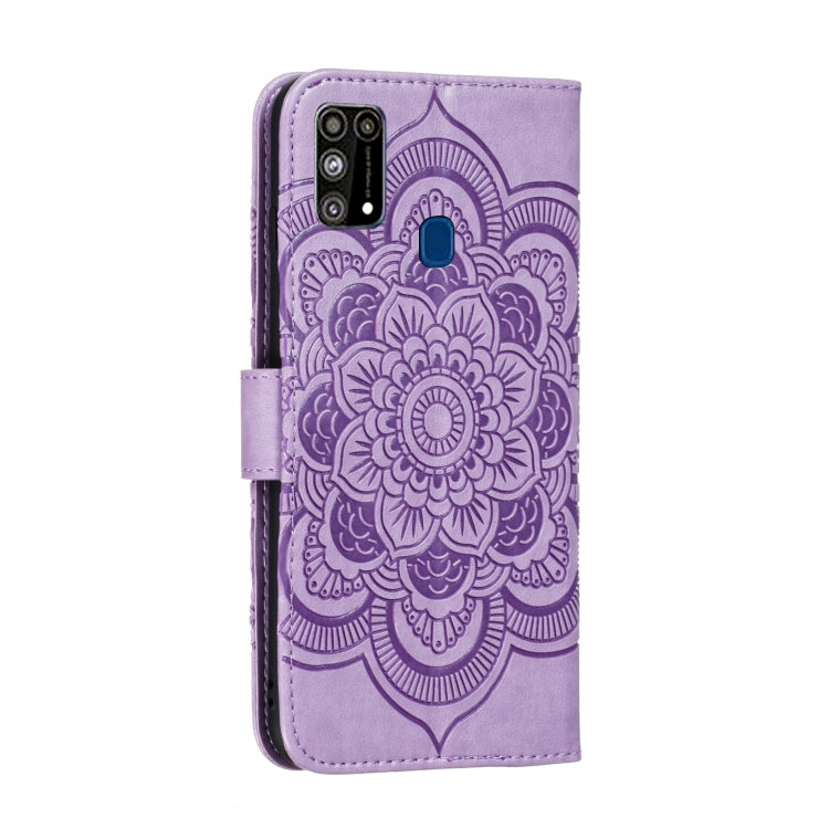 For Galaxy M31 Mandala Embossing Pattern Horizontal Flip PU Leather Case with Holder & Card Slots & Walle & Lanyard