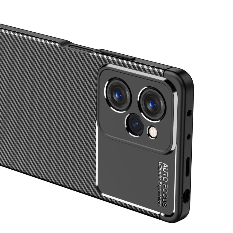For Xiaomi Redmi Note 12 Pro Speed Carbon Fiber Texture Shockproof TPU Phone Case(Black)