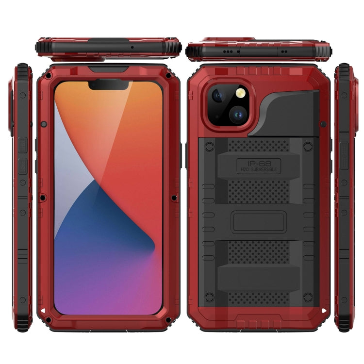 For iPhone 14 RedPepper Wolf 360 Full Body Rugged